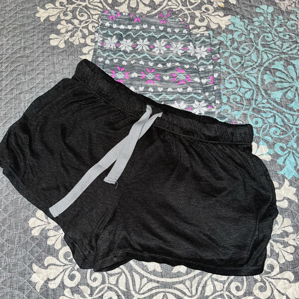 Secret Treasures Black Women's pj Shorts and pj pants